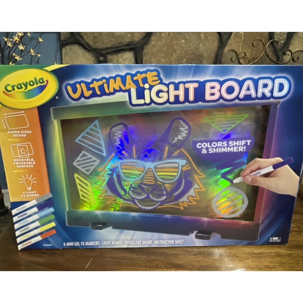 Crayola Kids Art Ultimate Light Board w/ Special Effects COLORS SHIFT & SHIMMER